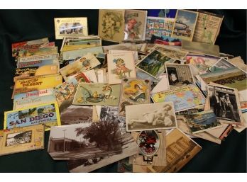 100's Of Antique And Vintage Postcards, Cards, Photos,  More  (186)