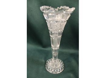 Clear American Brillant Cut Glass 10'H Vase  (8)