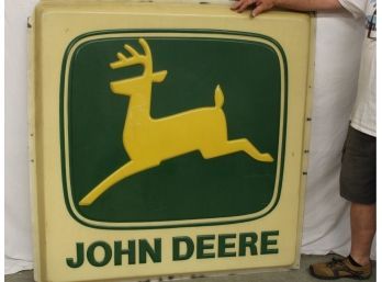 Large Plastic Back Lit 'John Deere' Sign 50' X 50'  (264)