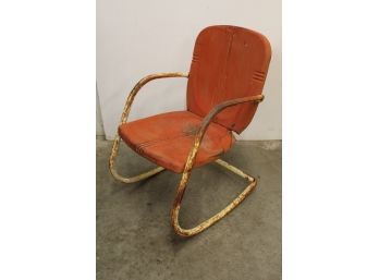 Outdoor Metal Rocking Arm Chair   (23)