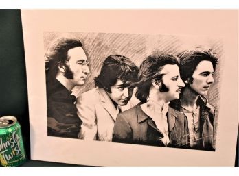 Beatles Black & White  Picture, Mat 20'x 16' , Picture 16'x 10'  (297)