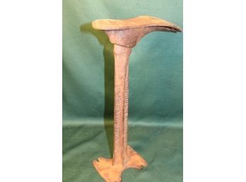 Antique Cast Iron Shoe Form And Stand   (328)