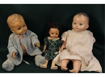 3 Antique Composition Dolls - Constance Bannister, NY,  McCall Corp,  Effanbee  (15)