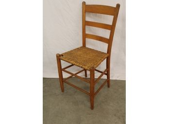 Antique Ladderback Chair, 34'High   (73)