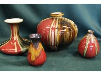4 Pieces Oriental Art Pottery  (139)