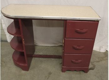 Mid Century Desk With Formica Top, 42'x 19'x 16'H, Some Paint Missing  (86)