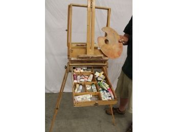 Folding Field Easel & Tools And Supplies  (94)