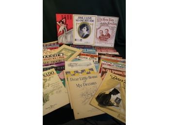 50 Pieces Of Sheet Music, 20's & 30's  (93)
