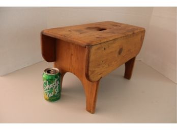 Early Primitive Wood Step Stool, 17'x 10'x 8'H  (463)