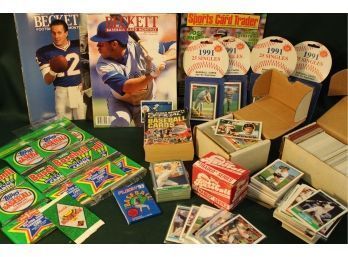 Baseball Trading Cards - '91 Topps, '90 Topps, '91 Score, '89 Topps, More With 1990 Guide&'90's Mags  (213)