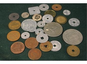 Assorted Lot Of Antique Tokens, Casino Coins  (284)