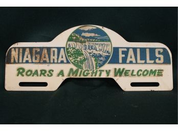 'Niagara Falls' Reflective License Plate Topper, 11'x 5'(255)