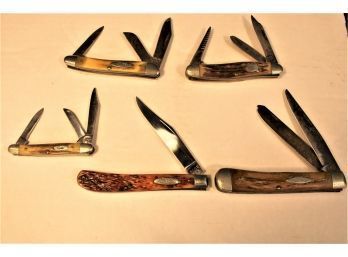 5 Pocket Knives -  4 Case, 1 Camillus  (74)