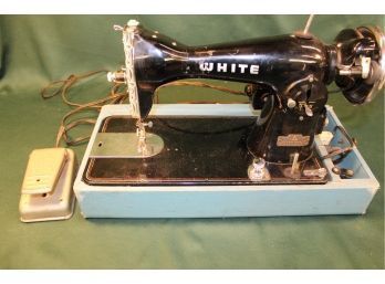 Antique White Sewing Machine Converted To Electric, Made In Japan For White  (300)