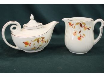 Hall's 2 Pcs Jewel Tea - Teapot And Pitcher   (269)