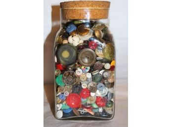 Jar Full Of Vintage Buttons