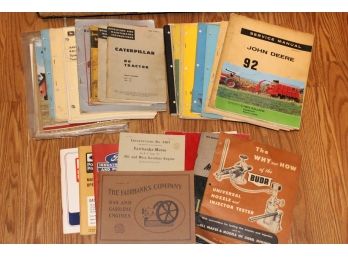 Large Lot Of Heavy Equipment Manuals