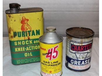 Vintage Automotive Cans