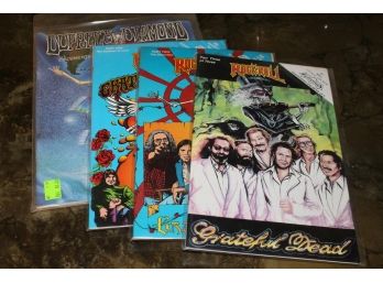 4 Grateful Dead Collectible Rock & Roll Comics