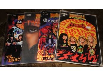 Rock & Roll Comics ~ Metallica,  Ozzy Osbourne, Black Crowes, Frank Zappa