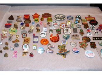 Large Collection Of Advertising And Other Assorted Pins