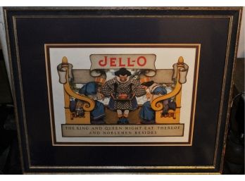 Framed 1920s Maxfield Parish Jello Ad (20 3/4 X 17 1/4)