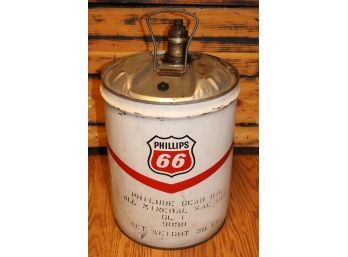 Vintage Phillips 66  38 Lb Can Of Gear Oil