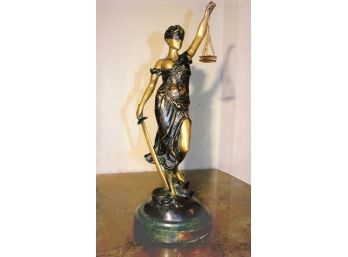Gorgeous Bronze 'Blind Justice' By A. Mayer