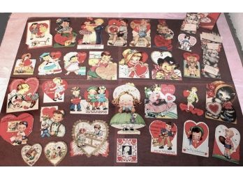Large Collection Of Vintage Valentines