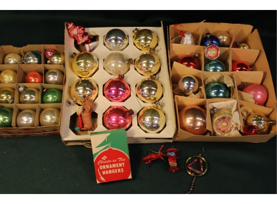 3 Boxes Of Vintage Glass Ornaments (9)