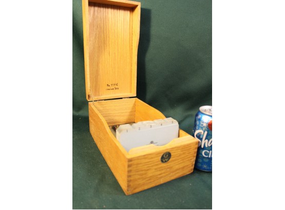 Globe Wernike 3x5 Oak File Box (5.5'x 10'x 4'H    (376)