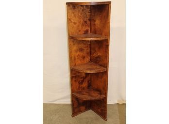 Carved All Over Cherrywood Corner Shelf, 12'x 54' Tall  (222)