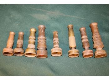 8 Antique Brass Garden Hose Nozzles 3-4'  (273)