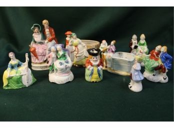 Vintage Group Of 9  China Figurines - Japan    (371)