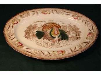 Large Earthenware Turkey Platter, Japan, 20'x 15'  (232)