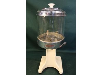 Antique Hamilton Beach No. 20 Malted Milk Dispenser With Cracked Clear Glass Cylinder  (193)