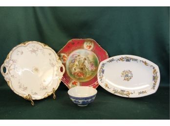 11 & 10' Plates - German & French, 11x7' Bavaria Platter,bowl   (52)