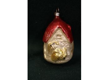 Antique Glass Turkey Ornament  (1)