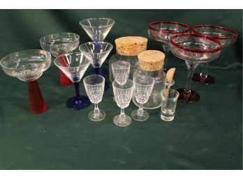 Group Of Vintage Bar Glasses & More    (357)