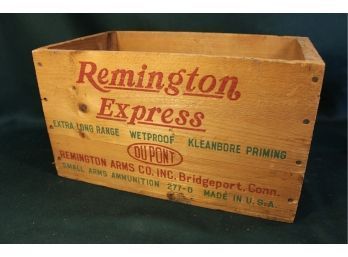 Antique Remington Express Wood Ammunition Box, 15'X 9'X 8'  (194)