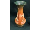 Antique Mint  Condition 'Zephyr Lily' Roseville Vase, 12'H    (357)