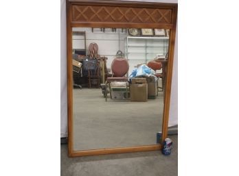 Maple Wood Framed Hanging Wall Mirror, 30'x 43'    (121)