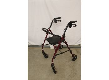Folding Walker With Seat & Brakes,     (131)