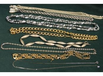 Vintage Costume Jewelry - 8 Necklaces   (343)