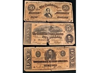 Confederate Currency - $56.00 Face Value  (349)