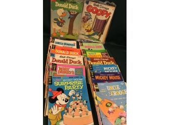 Vintage Comic Books -36 Total - Disney, Mickey, Scrooge, Donald Duck, Chip-n-dale, Goofy, More (380)