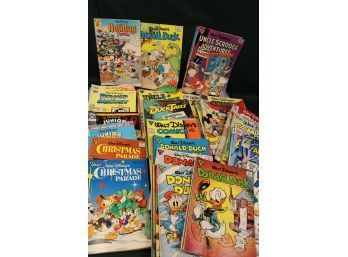 Vintage Comic Books - 107 Total - Disney, Donald Mickey, Woodchuck, Scrooge, More  (383)