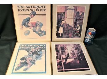 4 Norman Rockwell Framed Prints, 10'x 12'  (40)