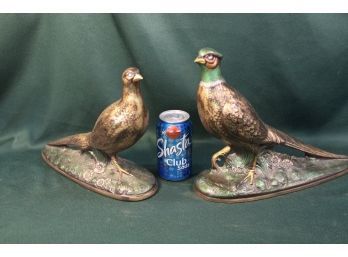 2 Vintage Ceramic Pheasants, 12' & 13' Long  (99)