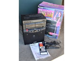 Casio Song Star Karaoke System, Double Cassette, AM/FM Radio  (104)